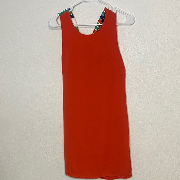 Lulu's Vibrant Orange Sleeveless Mini Dress Size XS - Picture 4 of 15